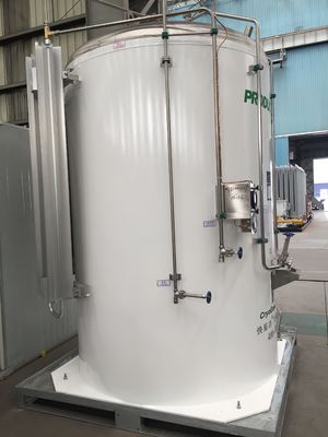 Φορητή κρυογόνος δεξαμενή αποθήκευσης ASME για το υγροποιημένο αέριο 3000L οξυγόνου για το υγρό αέρα