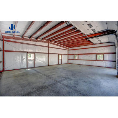 Εύκολο να συναρμολογήσετε Prefab Metal Steel δομή Γκαράζ αυτοκινήτου με στερεό H-σχήμα δομή χάλυβα