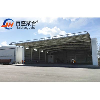ISO9001 2008/CE/BV Πιστοποιημένη χάλυβα δομή hangar για εμπορικά και ιδιωτικά αεροσκάφη