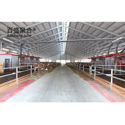ISO9001 2008/CE/BV Πιστοποιημένη ατσάλινη δομή Κτηνοτροφικό κτίριο για την κτηνοτροφία