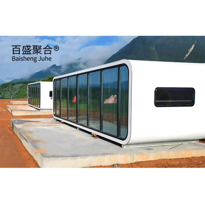 Κινητό ολοκληρωμένο σπίτι Eco Friendly Galvanized Steel Frame για το Apple Capsule