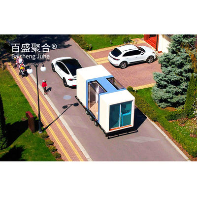 Κινητό ολοκληρωμένο σπίτι Eco Friendly Galvanized Steel Frame για το Apple Capsule