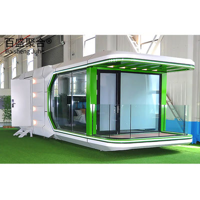 Προσαρμοσμένο διαστημικό κάψουλο Prefab House μικροσκοπικά σπίτια για βίλα ατσάλι μονόμορφο σπίτι πλοίο σπίτι