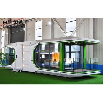 Προσαρμοσμένο διαστημικό κάψουλο Prefab House μικροσκοπικά σπίτια για βίλα ατσάλι μονόμορφο σπίτι πλοίο σπίτι