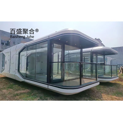 Προσαρμοσμένο διαστημικό κάψουλο Prefab House μικροσκοπικά σπίτια για βίλα ατσάλι μονόμορφο σπίτι πλοίο σπίτι