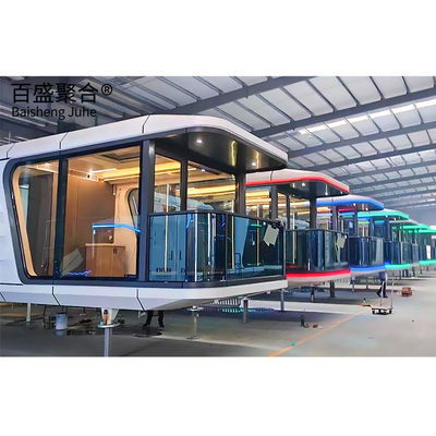 Ατσάλινα Prefab Modular 2023 Διαστημική Κάψουλα Σπίτι / Ξενοδοχείο / Σπίτι για διακόσμηση τοπίου