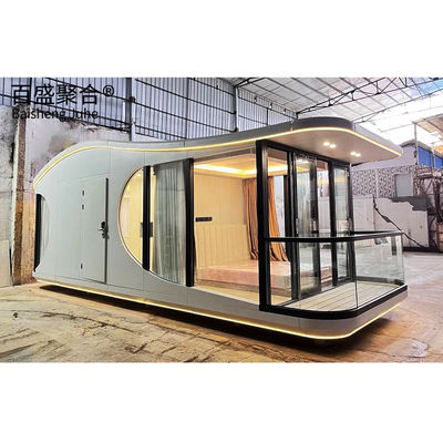 Ατσάλινα Prefab Modular 2023 Διαστημική Κάψουλα Σπίτι / Ξενοδοχείο / Σπίτι για διακόσμηση τοπίου