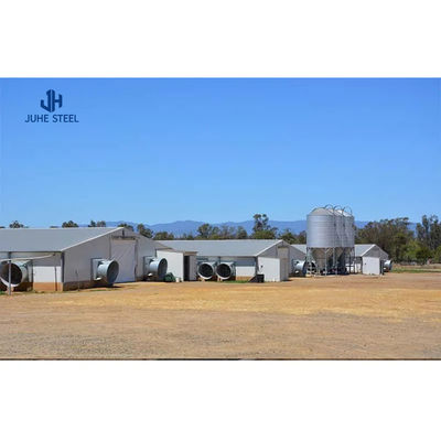 Στερεό H-σχήμα Steel Beam Animal Shelter για ζωντανό βοοειδές και κατσίκες λύση αποθήκη