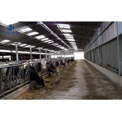 Q235B Heavy Structural Steel Prefabricated Metal Warehouse for Sheep Goat Cattle Cow Barn (Παρασκευασμένο από βαρύ δομικό χάλυβα)
