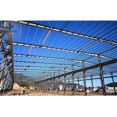 Ανθεκτικό πρότυπο GB Q235B Q355B Προσυσκευασμένα κτίρια από χάλυβα για εργοστάσια αποθεμάτων