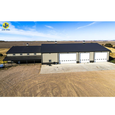Q235/Q345B Grade Metal Farm Buildings With Living Quarters Prefabricated Riding Arenas Μεταλλικά κτίρια με κατοικίες