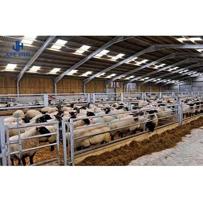 Q235 Q355B Σιδηροδρομικό κτηνοτροφικό κτίριο Αγελονοτροφία Σχεδιασμός σχεδιασμού Κλειστό σπίτι Αγελονοτροφία