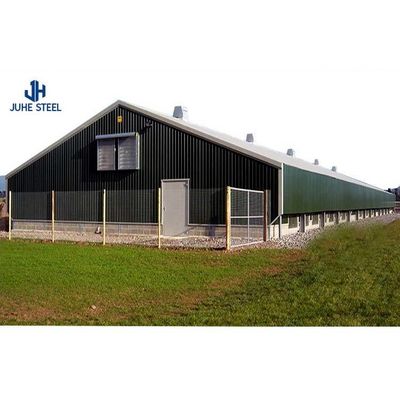 Q235 Q355B Σιδηροδρομικό κτηνοτροφικό κτίριο Αγελονοτροφία Σχεδιασμός σχεδιασμού Κλειστό σπίτι Αγελονοτροφία