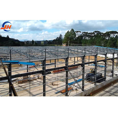 Εργαστήριο αποστροφής AiSi Standard Prefabricated Steel Structure για αποθήκευση ελαφρών γεωργικών εκμεταλλεύσεων