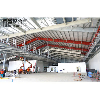 Steel Structural Fabrication Construction Workshop Building with Prefabricated Metal Το κτίριο με το προπαρασκευασμένο μέταλλο