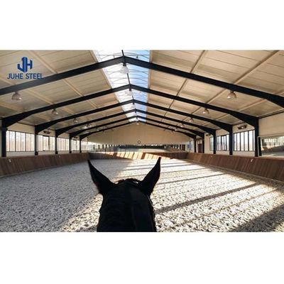 Καθαρό άνθρακα Q235/Q345 Χάλυβα άλογα αποθήκες Prefab Χάλυβα άλογο στάβλος