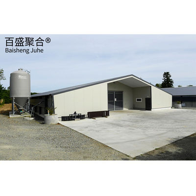 Welding Service Open Side Prefabricated Poultry House Πρότυπο ASTM