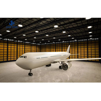 Ζωγραφισμένη ατσάλινη δομή Αεροπλάνο hangar υπόστεγο διαστημικό πλαίσιο αεροπλάνο hangar οροφή