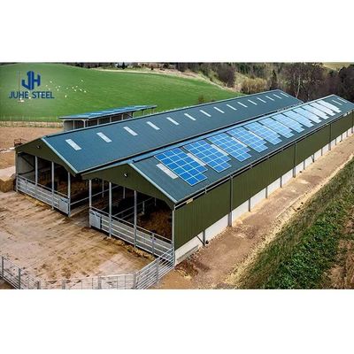 Q235/Q345 Στυλ άλογου αχυρώνα Μεταλλικά κτίρια Prefab Metal Horse Barn OEM ODM