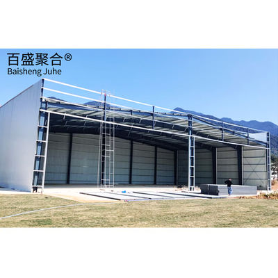 Solid H-shape Steel Beam Main Frame for Frameless Construction Hangar in Saudi Arabia (Σκληρό Χ-σχήμα Χάλυβα Φάγμα Κύριο Φρέμα για Χωρίς Φάρμα Κατασκευές Χάνγκαρ στη Σαουδική Αραβία)