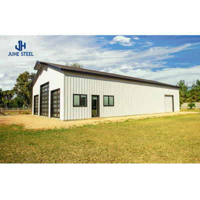 Ατσάλινο χρώμα Αδιάβροχο κήπο Carport Prefab μεταλλικό γκαράζ Παρκινγκ