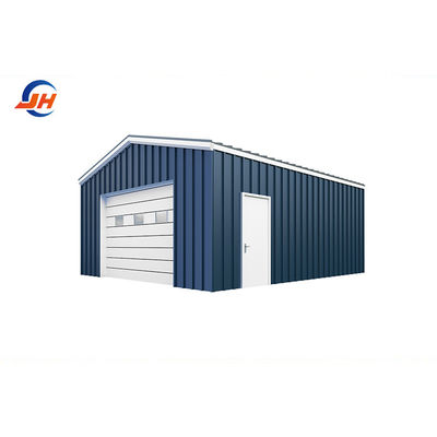 Κύριο τμήμα δομής Coulmn Steel Frame Workshop για πράσινο γκαράζ σε προετοιμασία