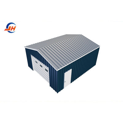 Κύριο τμήμα δομής Coulmn Steel Frame Workshop για πράσινο γκαράζ σε προετοιμασία
