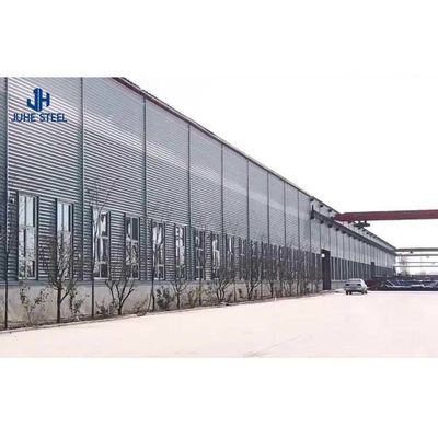 Στερεό H-σχήμα χάλυβα δοκάρι Προσυσκευασμένη μεταλλική αποθήκη hangar για κήπο υπόστεγο / εργαλειοθήκη