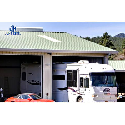 Προσαρμοσμένο Prefab Ελαφρύ βάρος Steel δομή Γκαράζ κτίριο για τις ανάγκες της κατασκευής