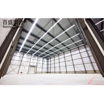 Q235/Q345B Grade Steel Structure Warehouse Building for Large Storage Requirements Το κτίριο είναι κατασκευασμένο από χάλυβα